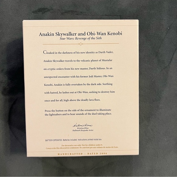 Star Wars Anakin and Obi-Wan Ornament - Picture 3 of 5